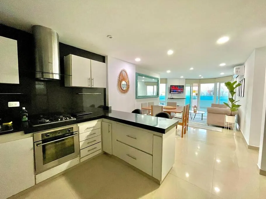 Apartamento Con Vista En El Laguito Frente A La Playa Daire Cartagena Kolombiya